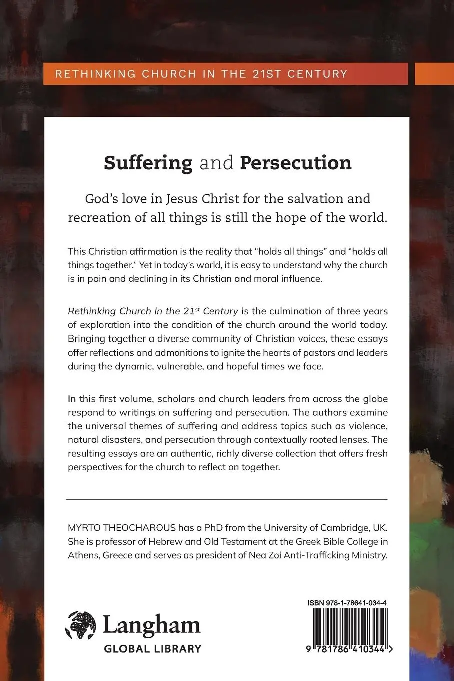 Rückseite: 9781786410344 | Suffering and Persecution | Rethinking Church in the 21st Century