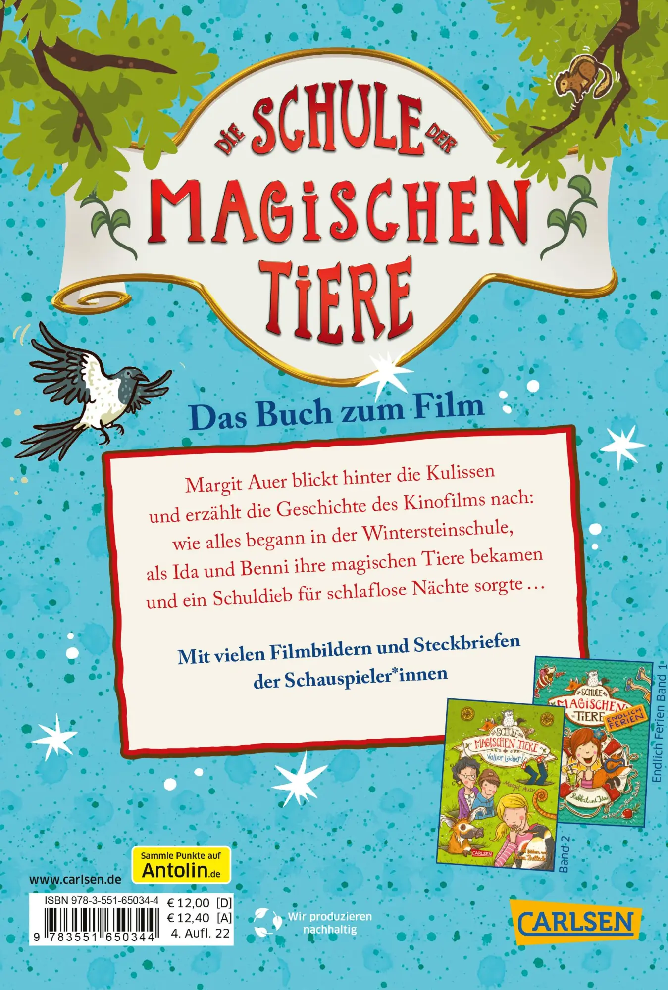 Rückseite: 9783551650344 | Die Schule der magischen Tiere: Das Buch zum Film | Margit Auer | Buch