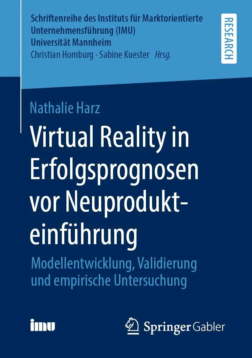 Cover: 9783658290344 | Virtual Reality in Erfolgsprognosen vor Neuprodukteinführung | Harz