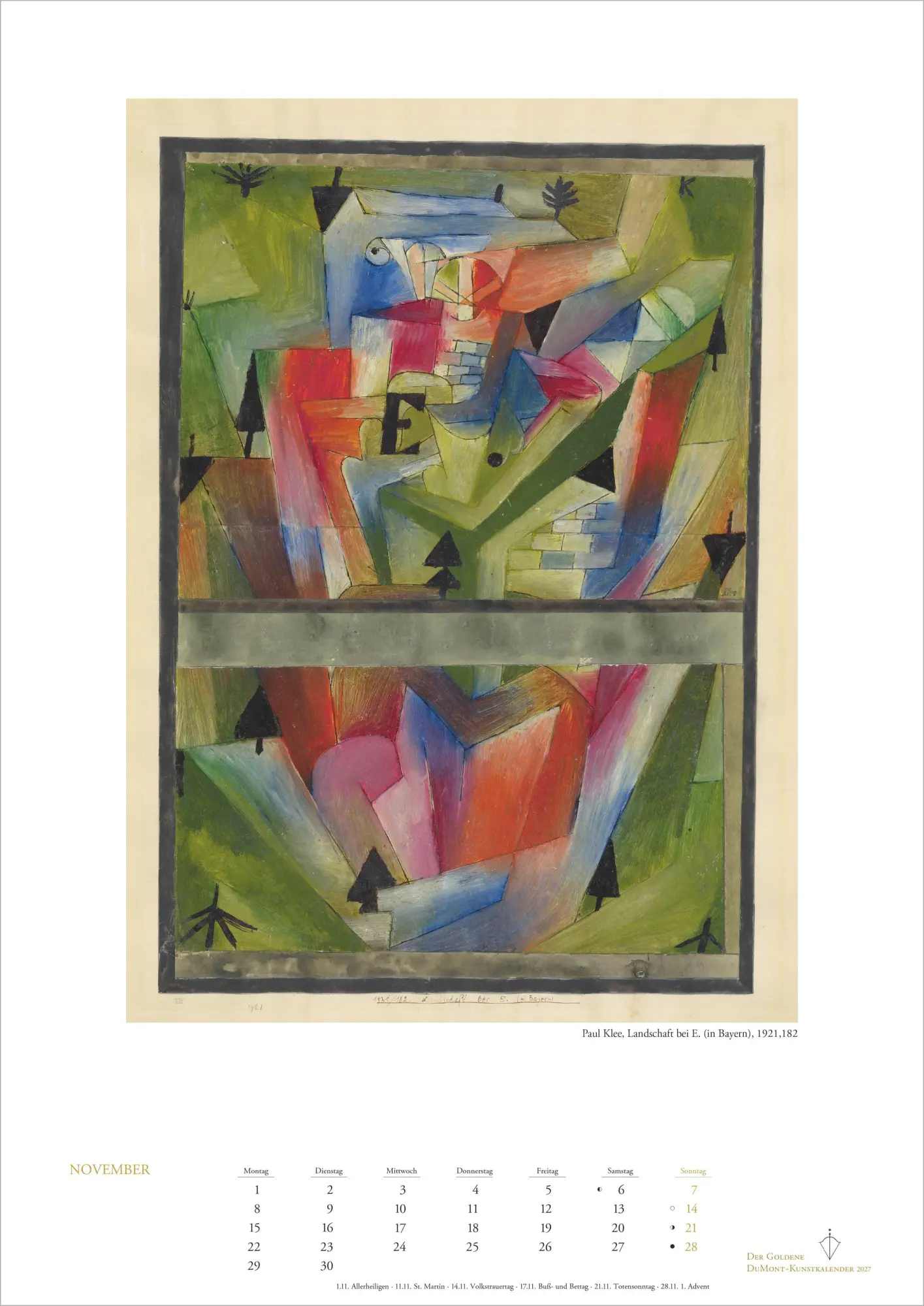 Bild: 4069095010444 | Der Goldene DUMONT-Kunstkalender 2027 | Neumann Verlage GmbH &amp; Co KG