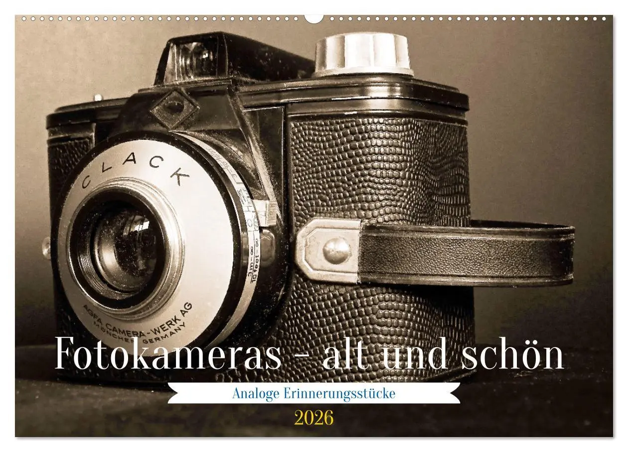 Cover: 9783457520444 | Fotokameras - alt und schön (Wandkalender 2026 DIN A2 quer),...