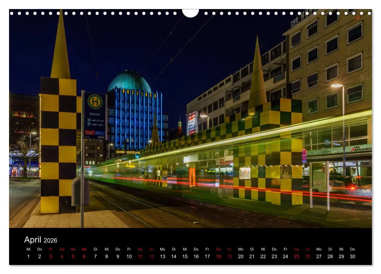 Bild: 9783457900444 | Hannover bei Nacht 2026 (Wandkalender 2026 DIN A3 quer), CALVENDO...