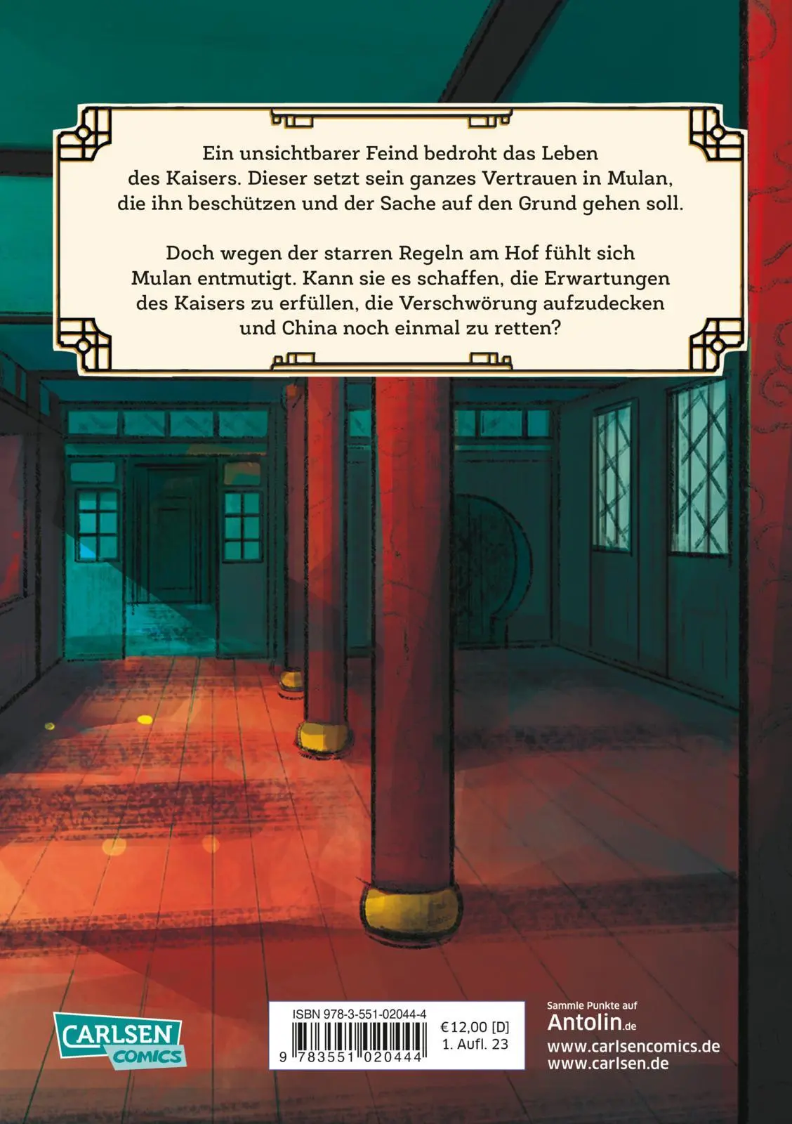 Rückseite: 9783551020444 | Disney Adventure Journals: Mulan und der geheimnisvolle Palast | Buch