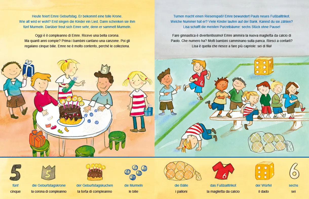 Bild: 9783695050444 | 1, 2, 3 im Kindergarten (Deutsch-Italienisch) | Susanne Böse | Buch