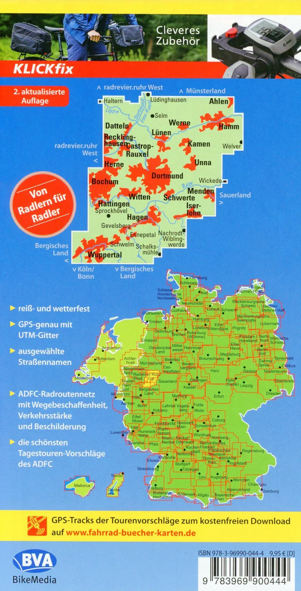 Bild: 9783969900444 | ADFC-Regionalkarte radrevier.ruhr Ost, 1:50.000, mit...