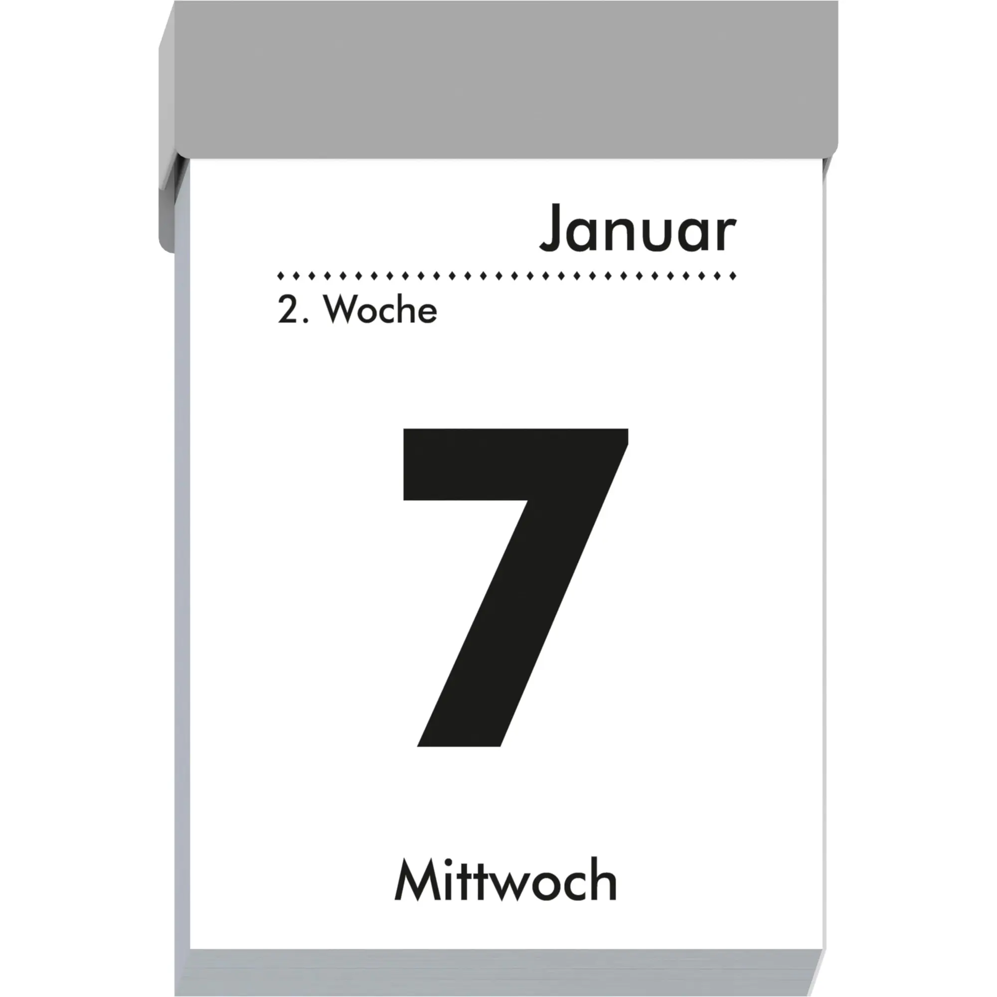Bild: 4069095000544 | Tagesabreißkalender S 2026 - 4,1x5,9 cm - 1 Tag auf 1 Seite - mit...