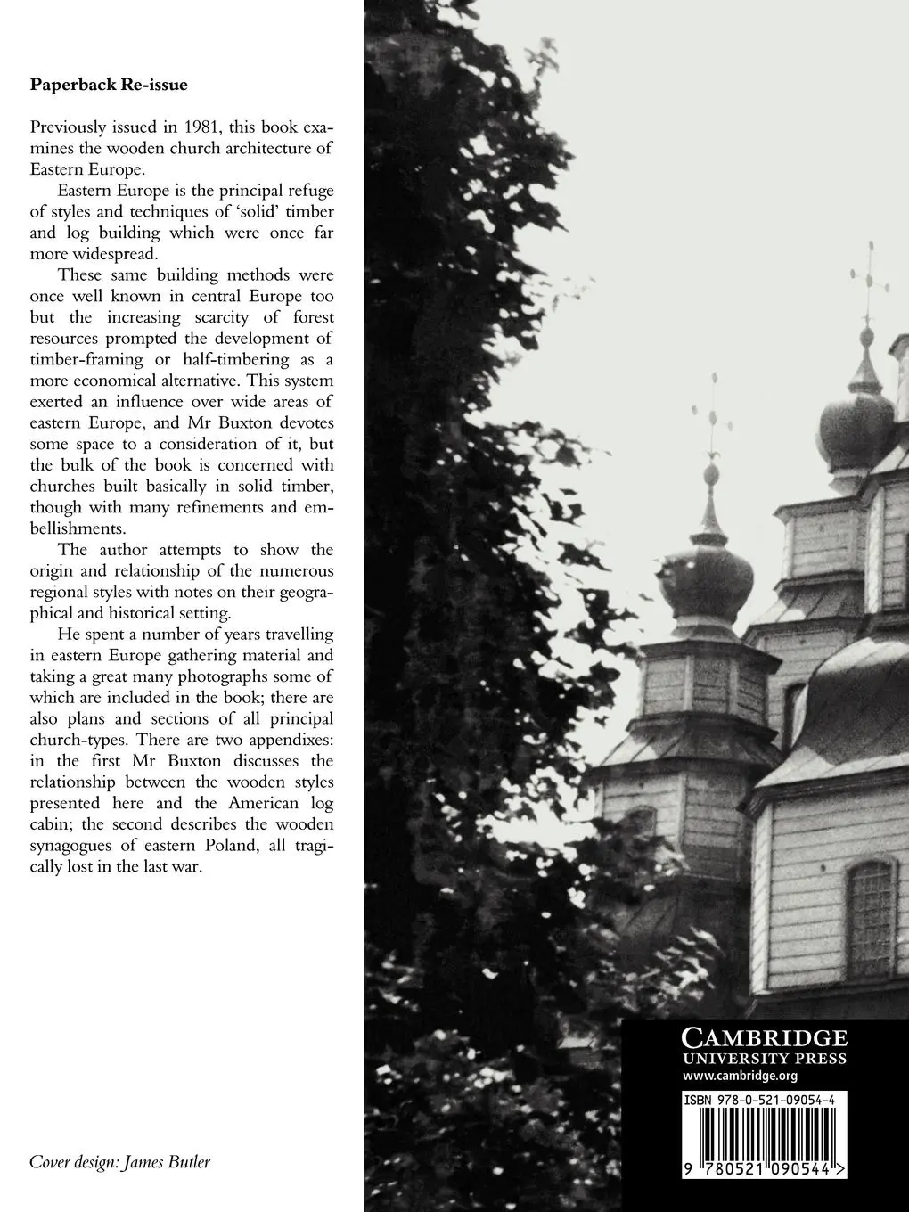 Rückseite: 9780521090544 | The Wooden Churches of Eastern Europe | An Introductory Survey | Buch
