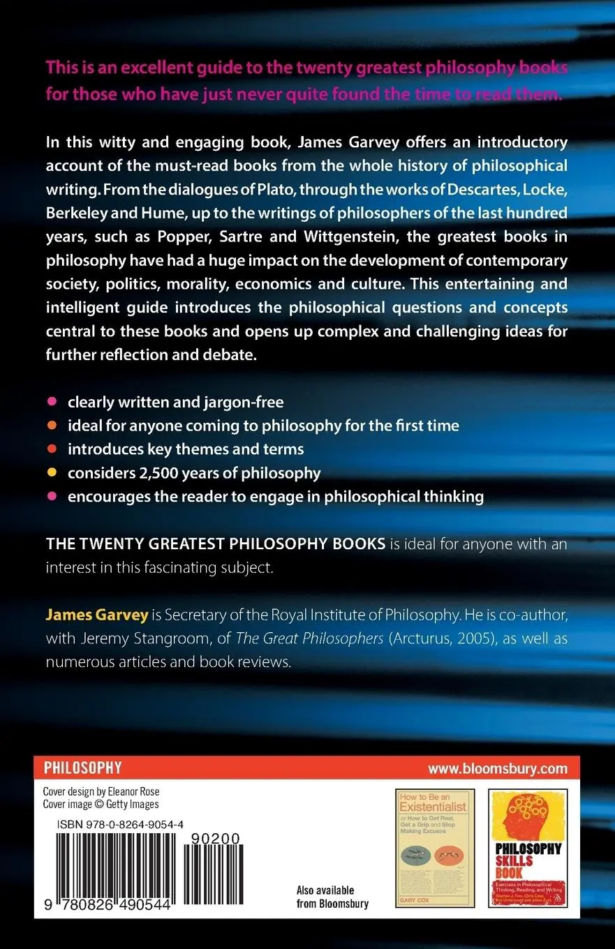Rückseite: 9780826490544 | The Twenty Greatest Philosophy Books | An Essential Guide | Garvey