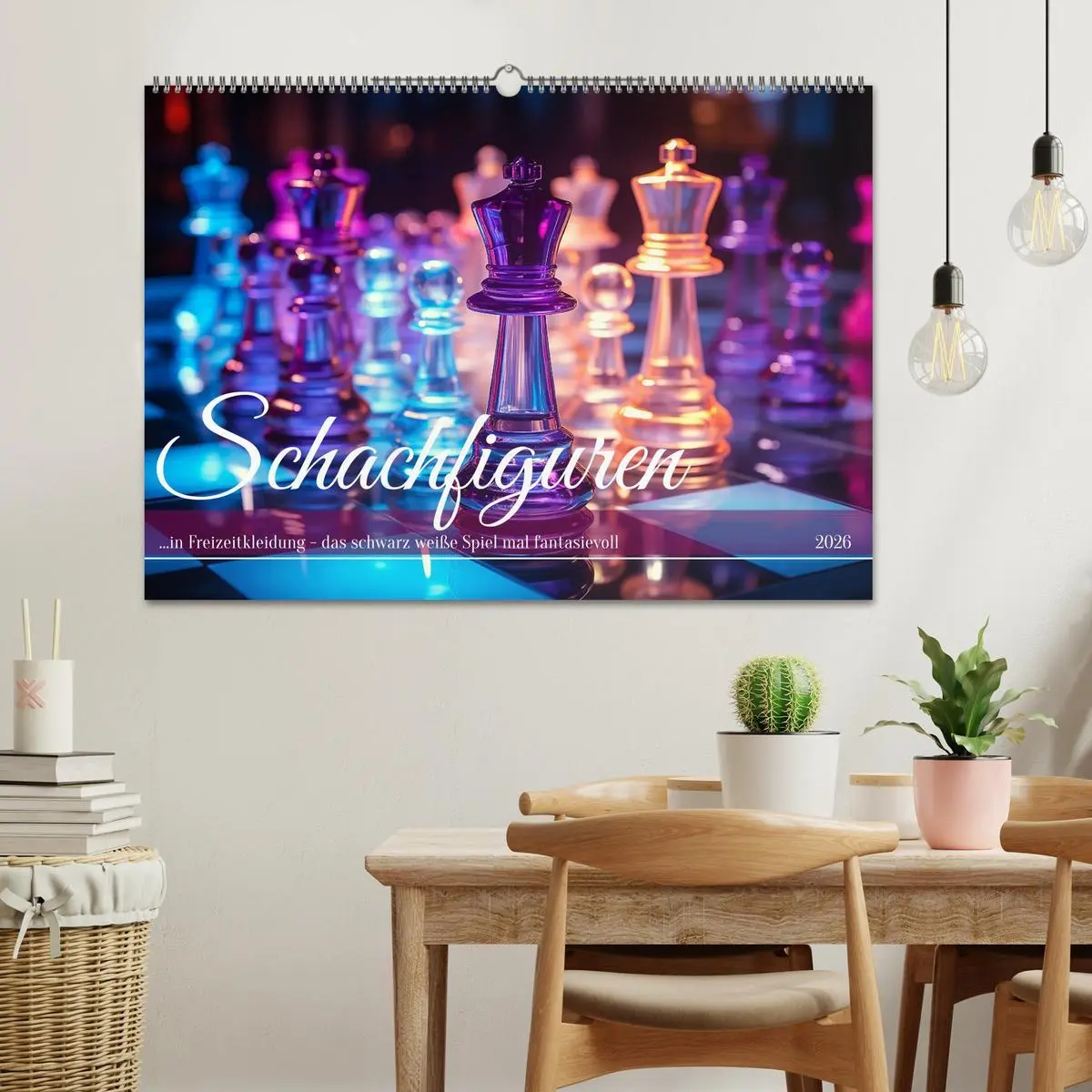 Bild: 9783457510544 | Schachfiguren in Freizeitkleidung (Wandkalender 2026 DIN A2 quer),...