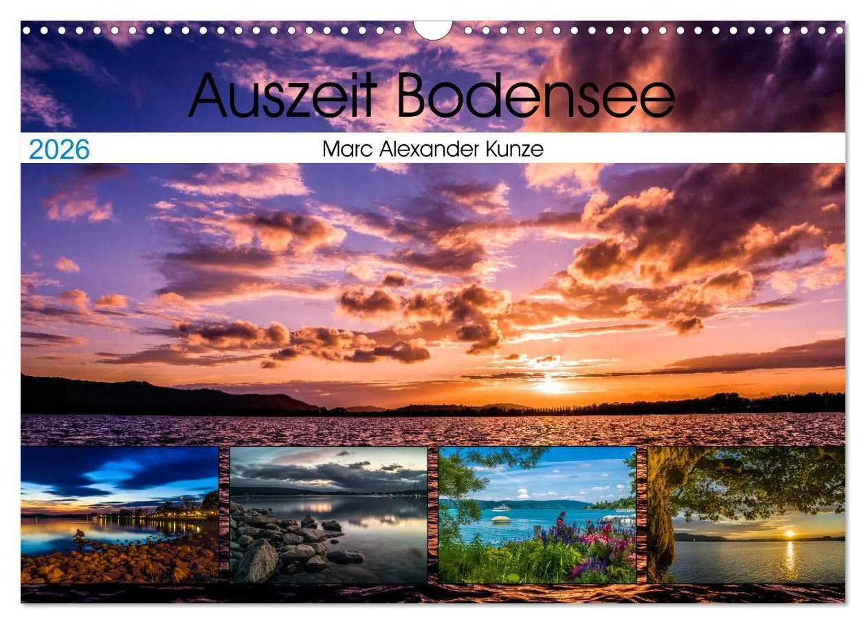 Cover: 9783457820544 | Auszeit Bodensee (Wandkalender 2026 DIN A3 quer), CALVENDO...
