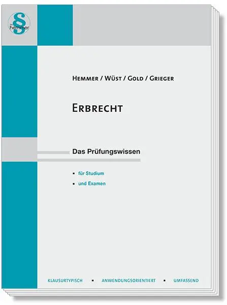Cover: 9783968380544 | Erbrecht | Karl-Edmund Hemmer (u. a.) | Taschenbuch | VII | Deutsch