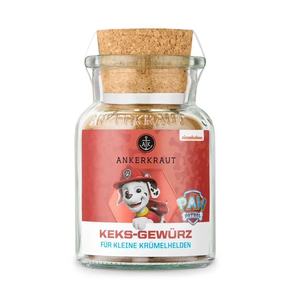 Keks Gewürz (Paw Patrol: Marshall), 60g im Korkenglas