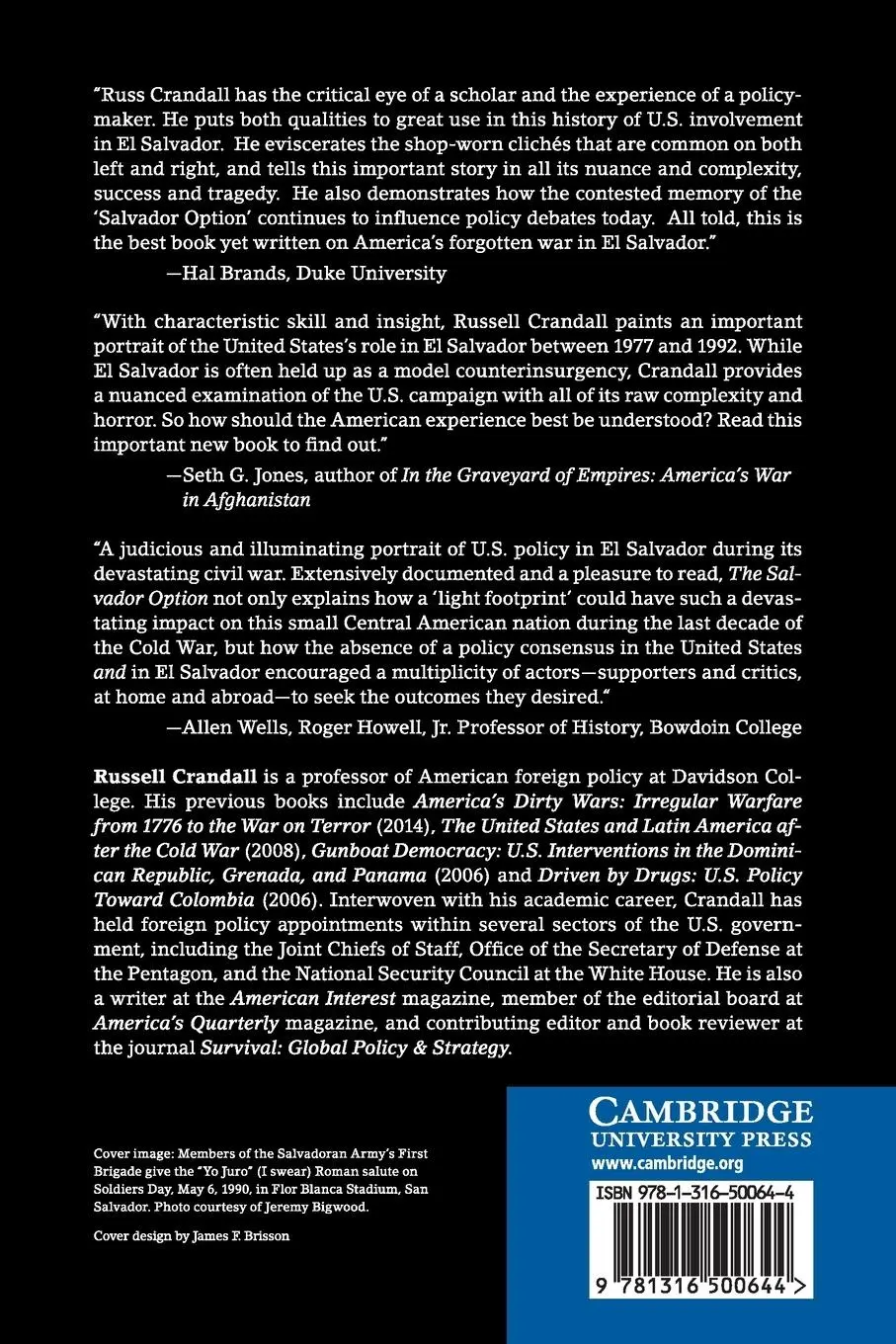 Rückseite: 9781316500644 | The Salvador Option | Russell Crandall | Taschenbuch | Englisch | 2016