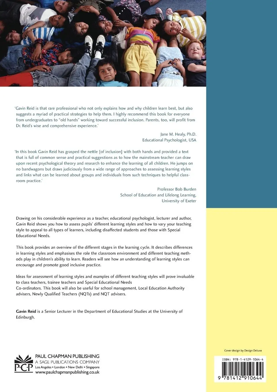 Rückseite: 9781412910644 | Learning Styles and Inclusion | Gavin Reid | Taschenbuch | Englisch
