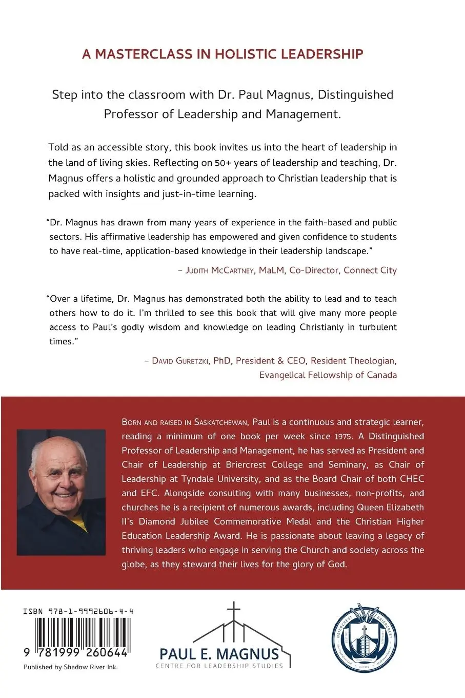 Rückseite: 9781999260644 | Holistic Christian Leadership | In Class with Dr. Magnus | Magnus