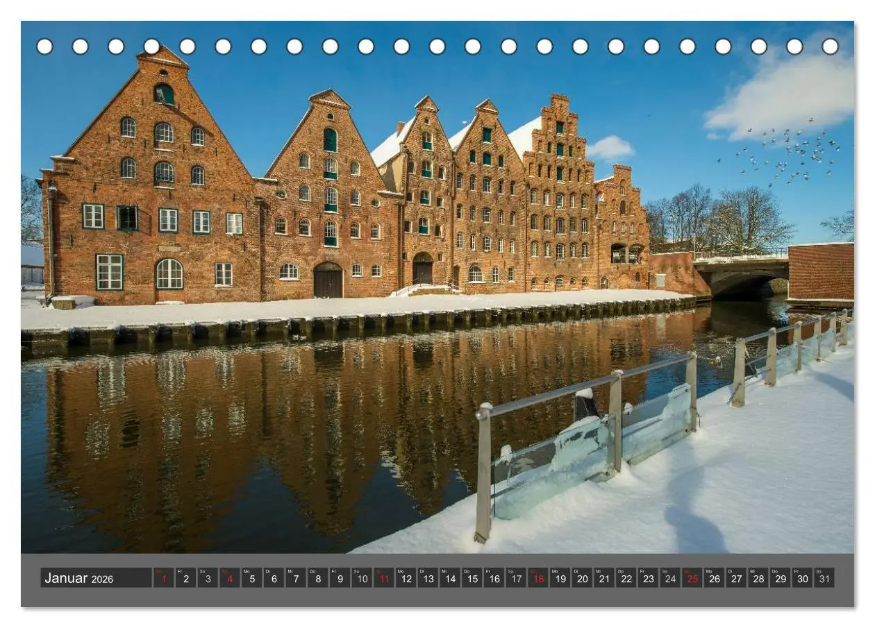 Bild: 9783516070644 | Die Hansestadt Lübeck (Tischkalender 2026 DIN A5 quer), CALVENDO...