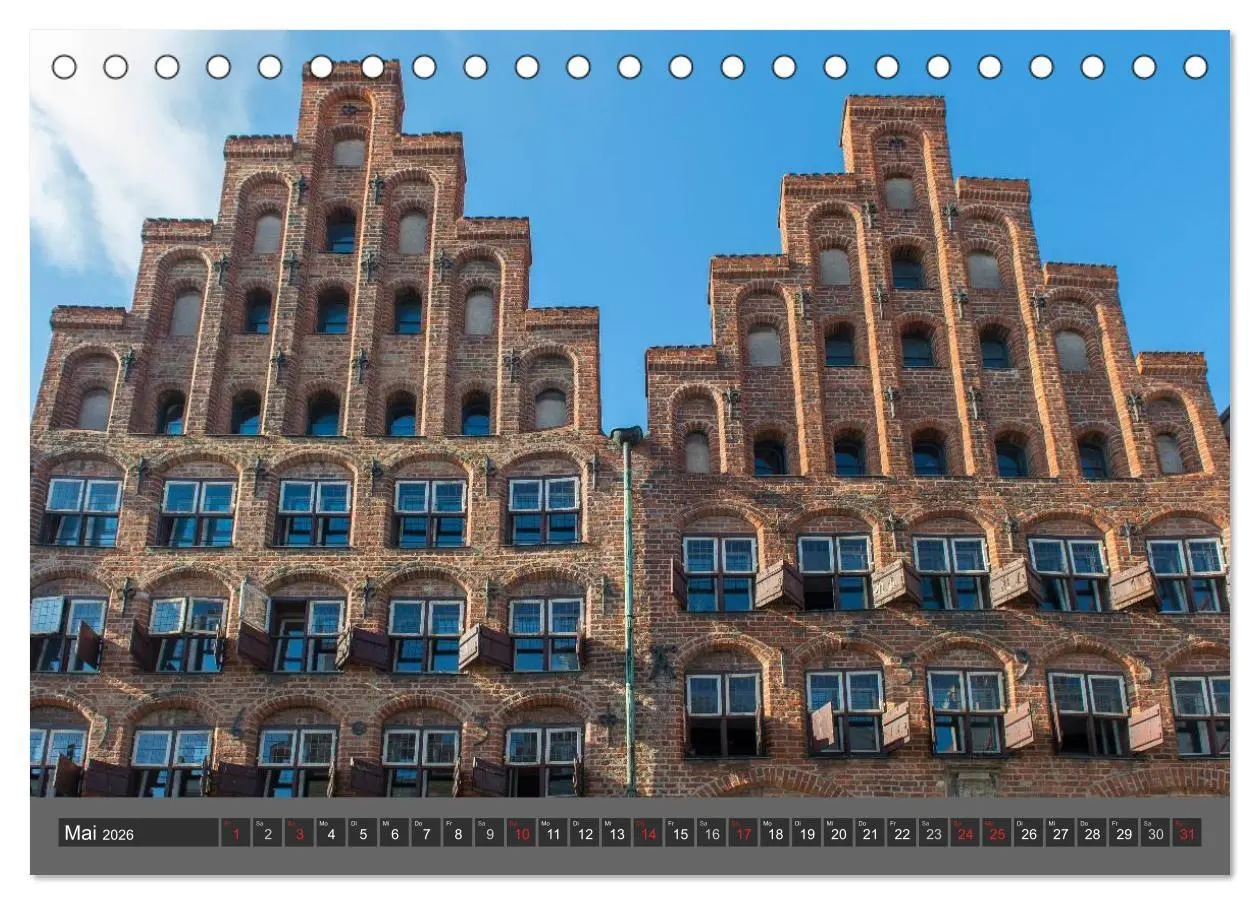 Bild: 9783516070644 | Die Hansestadt Lübeck (Tischkalender 2026 DIN A5 quer), CALVENDO...