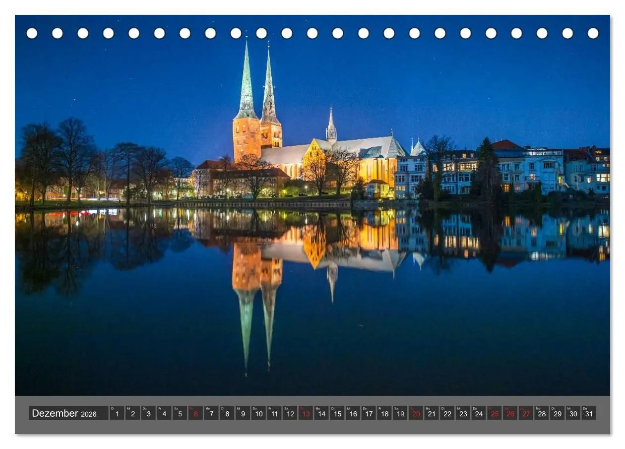 Bild: 9783516070644 | Die Hansestadt Lübeck (Tischkalender 2026 DIN A5 quer), CALVENDO...