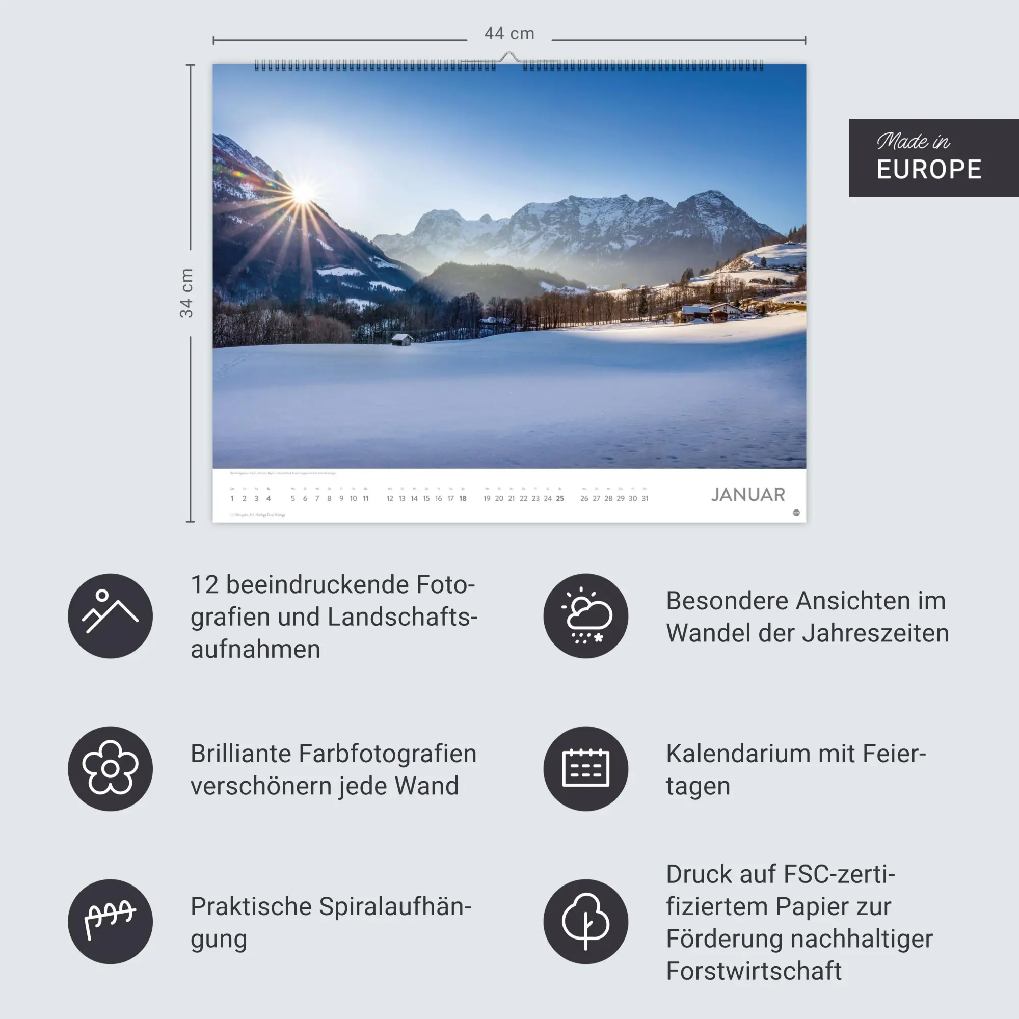 Bild: 9783756410644 | Schönes Deutschland Posterkalender 2026 | Heye | Kalender | 14 S.