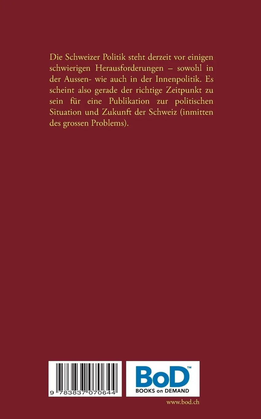 Rückseite: 9783837070644 | Politika 2000+ | 13 Punkte zur Schweizer Politik | Marco Hirt | Buch