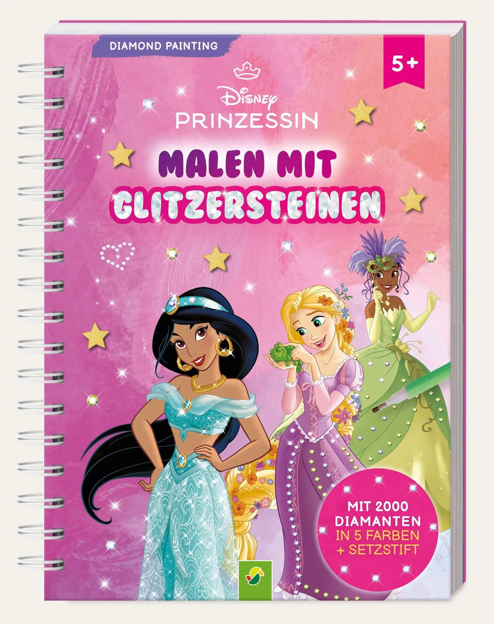 Cover: 9783849950644 | Disney Prinzessin Diamond Painting I Malen mit Glitzersteinen | Buch