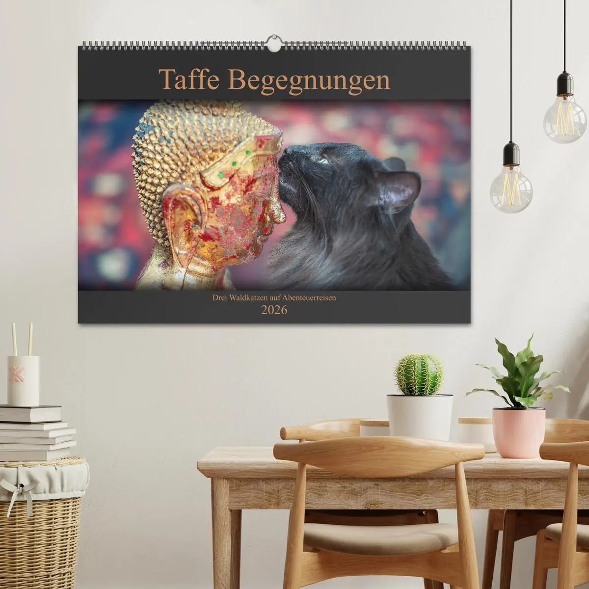 Bild: 9783457970744 | Taffe Begegnungen-Drei Waldkatzen auf Abenteuerreisen (Wandkalender...