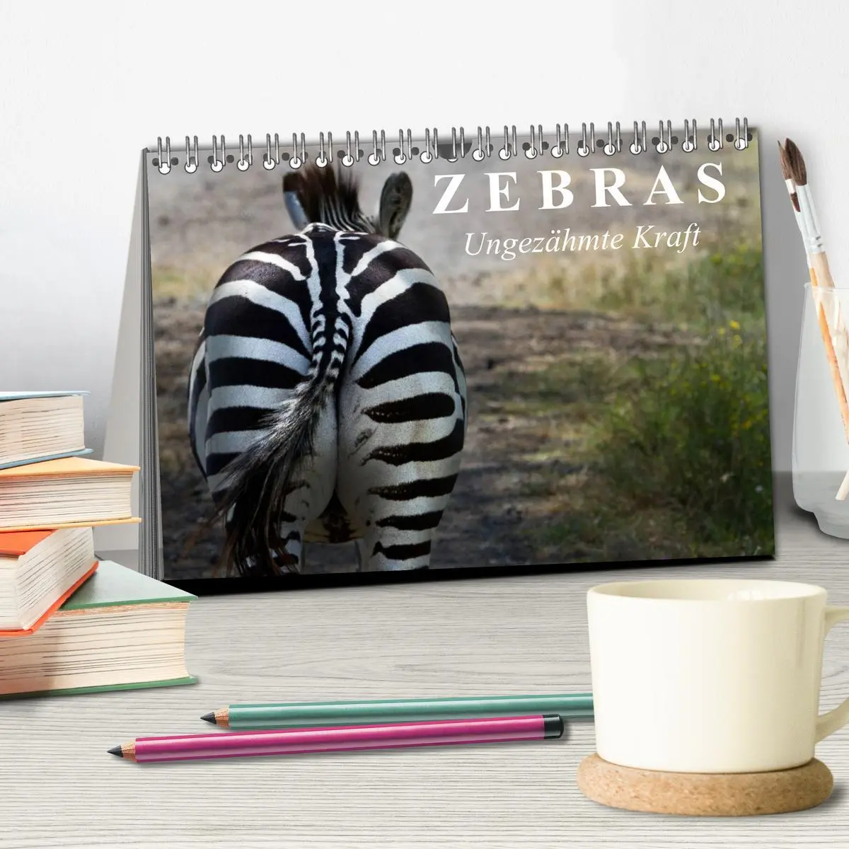Bild: 9783516130744 | Zebras - Ungezähmte Kraft (Tischkalender 2026 DIN A5 quer),...