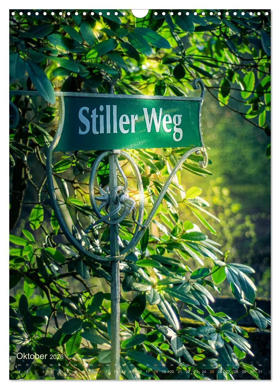 Bild: 9783516370744 | Die stillen Momente im Ohlsdorfer Friedhof (Wandkalender 2026 DIN...