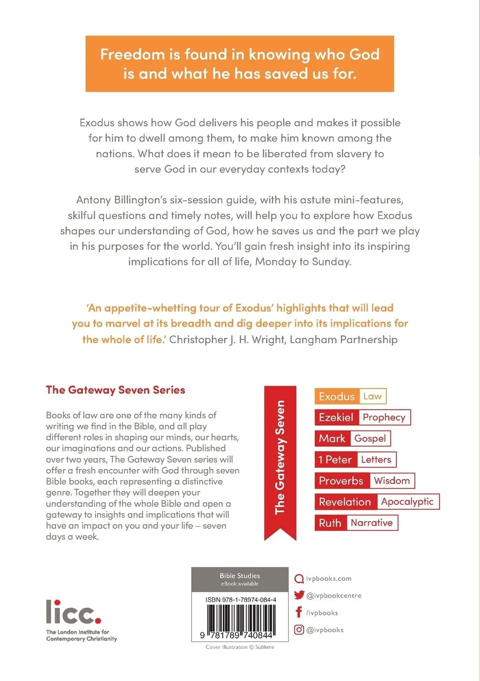 Rückseite: 9781789740844 | Exodus | Freedom to Serve God | Antony Billington | Taschenbuch | 2019