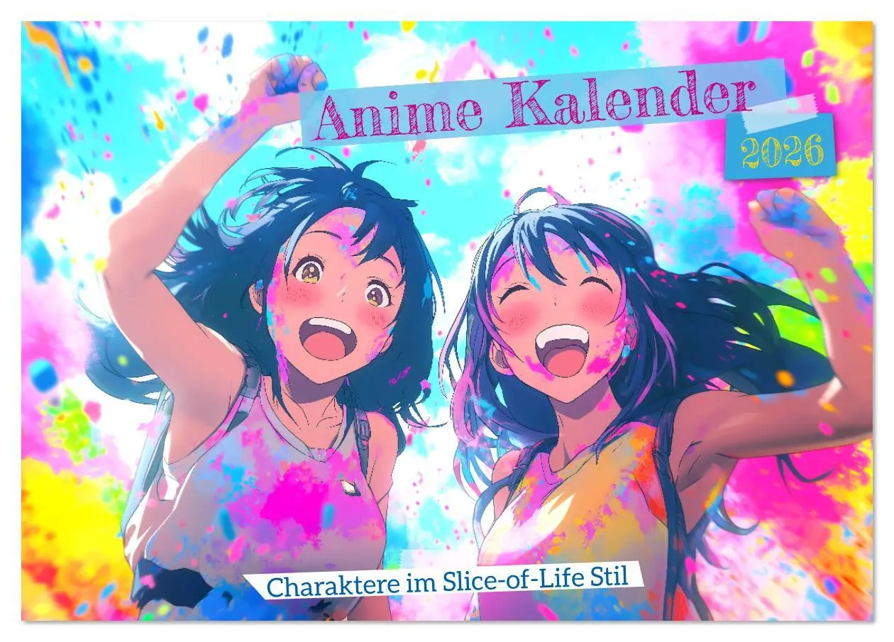 Cover: 9783457340844 | Anime Kalender - Charaktere im Slice-of-Life Stil (Tischkalender...