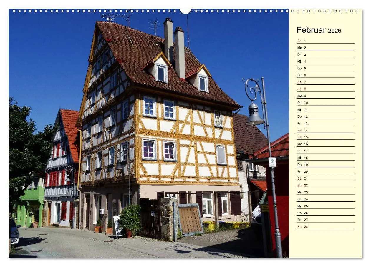 Bild: 9783457890844 | Unterwegs in Waiblingen (Wandkalender 2026 DIN A2 quer), CALVENDO...