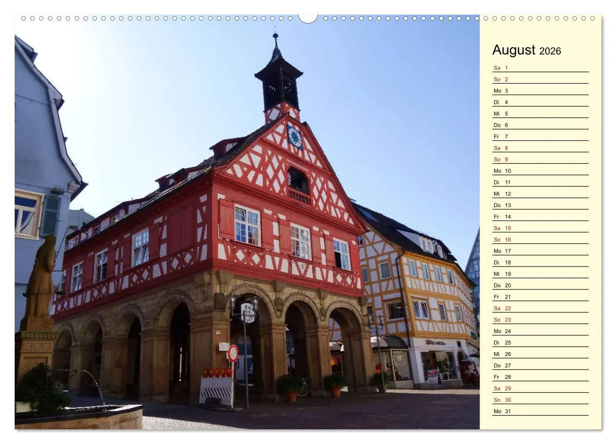 Bild: 9783457890844 | Unterwegs in Waiblingen (Wandkalender 2026 DIN A2 quer), CALVENDO...