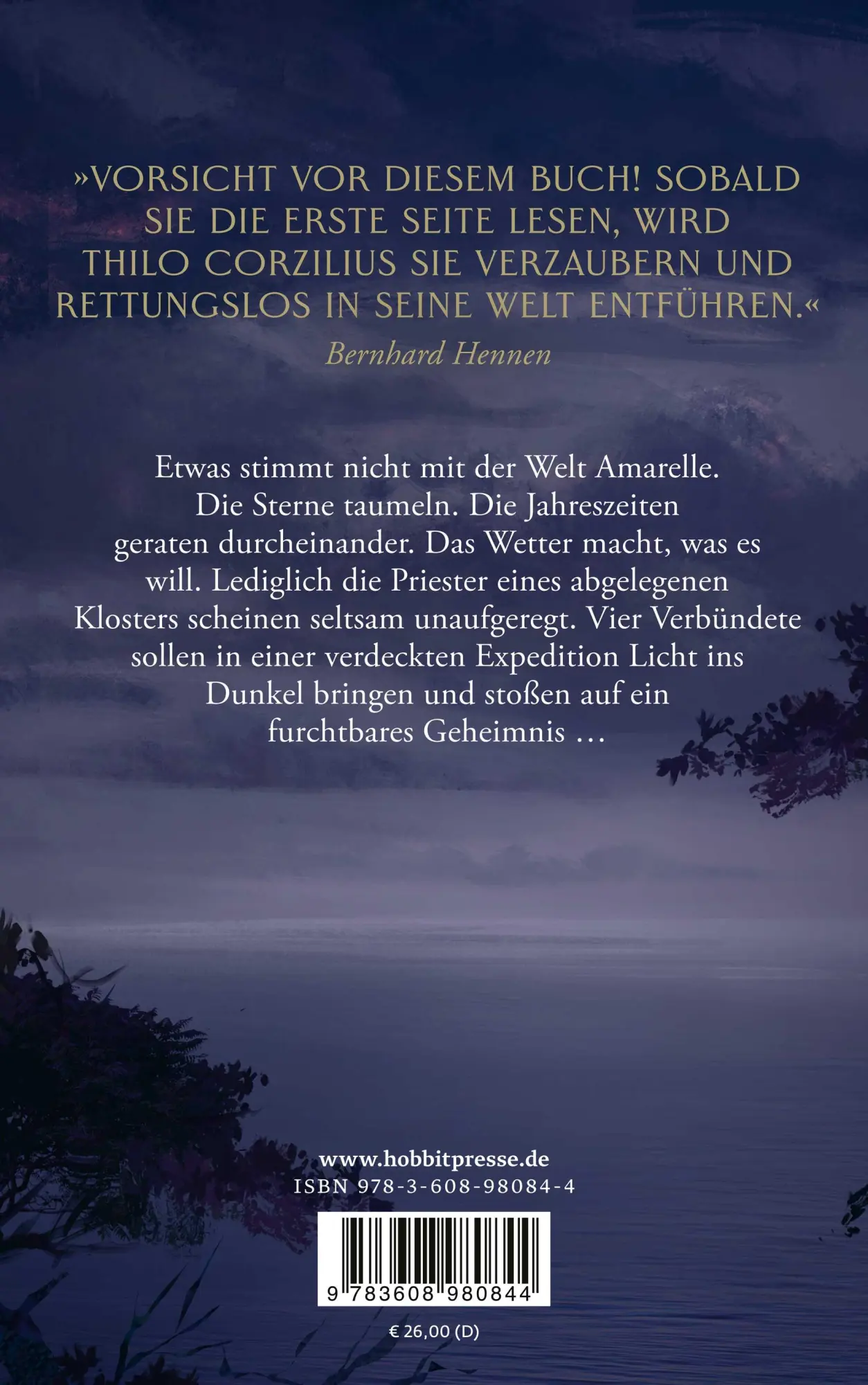 Rückseite: 9783608980844 | Die Lüge von Feuer und Ewigkeit | Thilo Corzilius | Buch | 633 S.