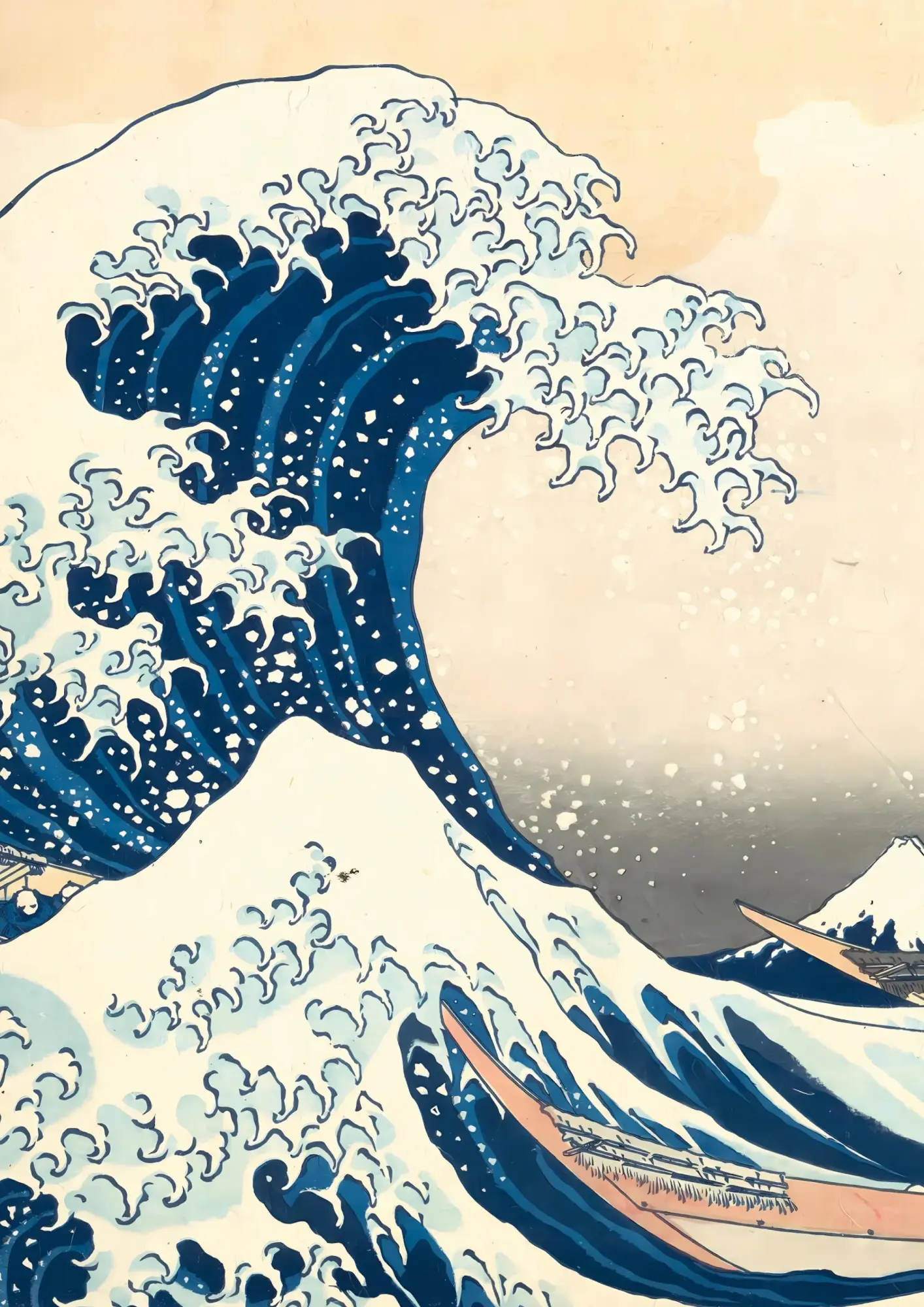 Cover: 9783753800844 | Notizbuch A4 liniert - 100 Seiten Soft Cover - Hokusai: Die große...