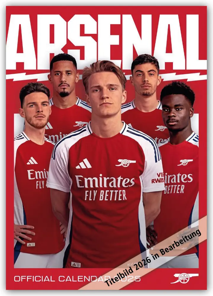 Cover: 9783803530844 | Arsenal London FC 2026 - A3-Posterkalender | Kalender | Spiralbindung