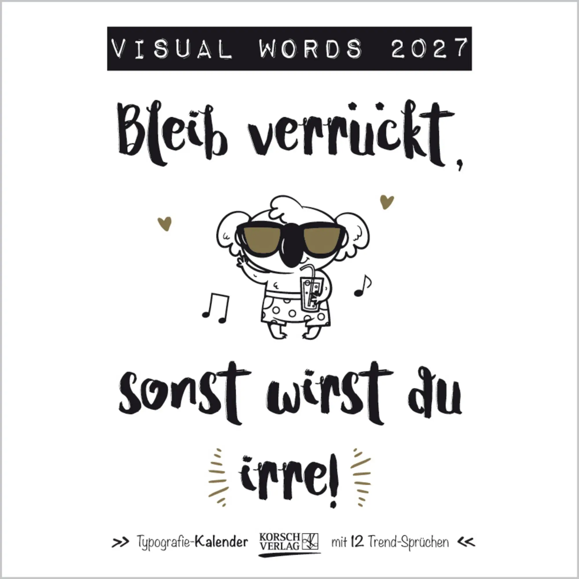 Cover: 9783819300844 | Visual Words 2027 | Verlag Korsch | Kalender | 13 S. | Deutsch | 2027