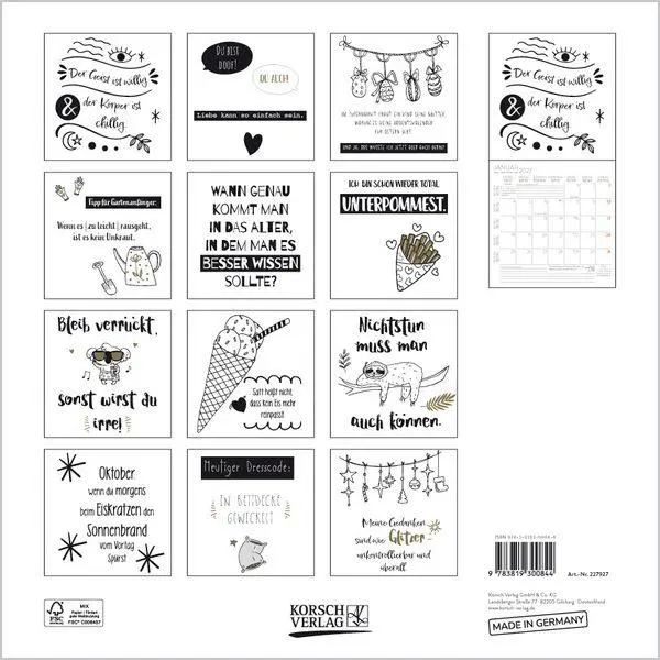 Bild: 9783819300844 | Visual Words 2027 | Verlag Korsch | Kalender | 13 S. | Deutsch | 2027