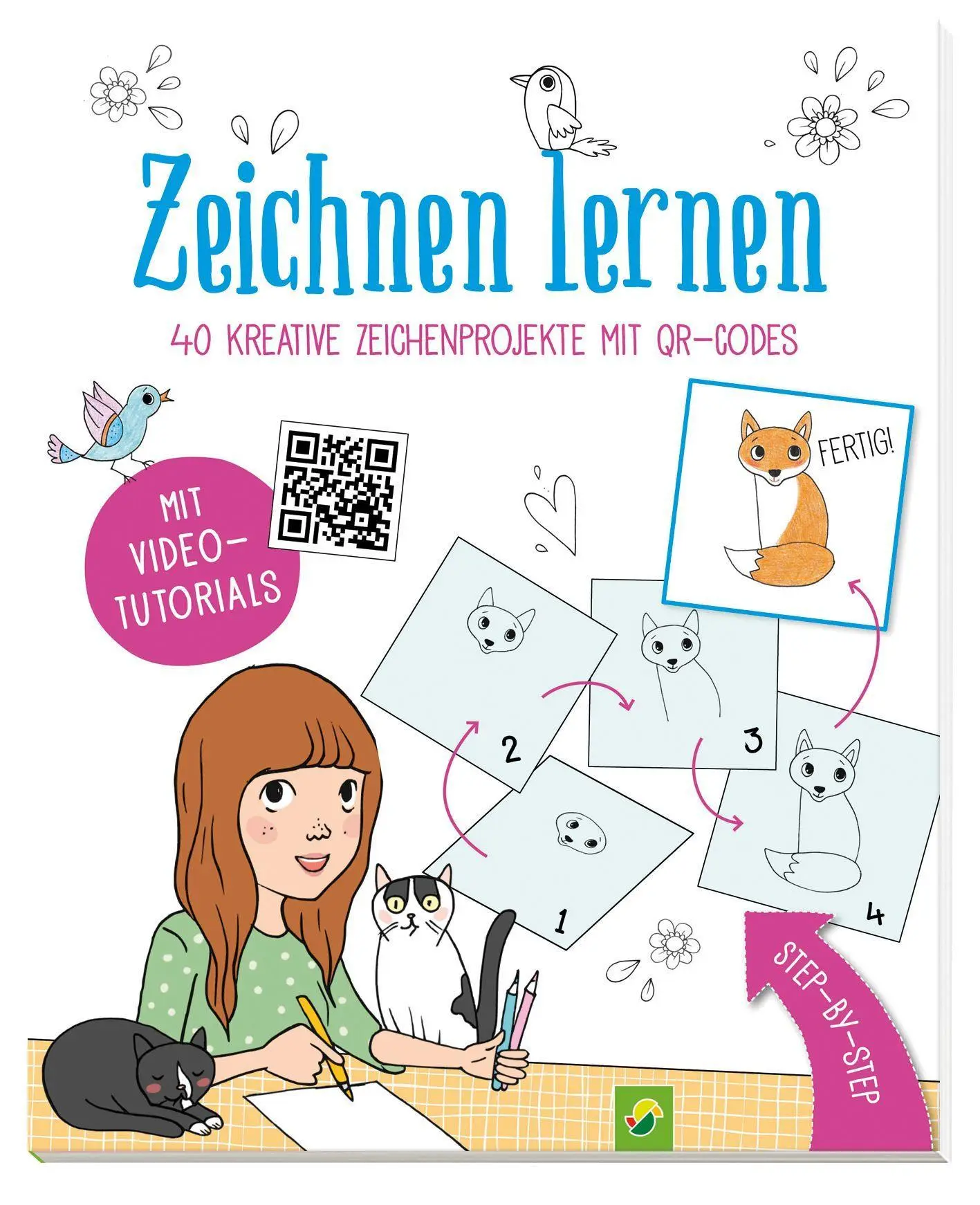 Cover: 9783849930844 | Zeichnen lernen - 40 niedliche Zeichenprojekte mit QR-Codes | Metzen