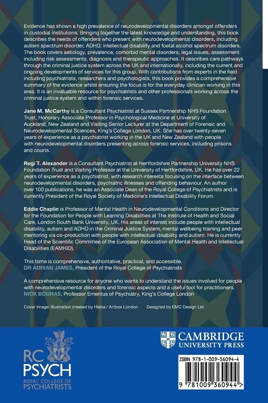Rückseite: 9781009360944 | Forensic Aspects of Neurodevelopmental Disorders | McCarthy (u. a.)