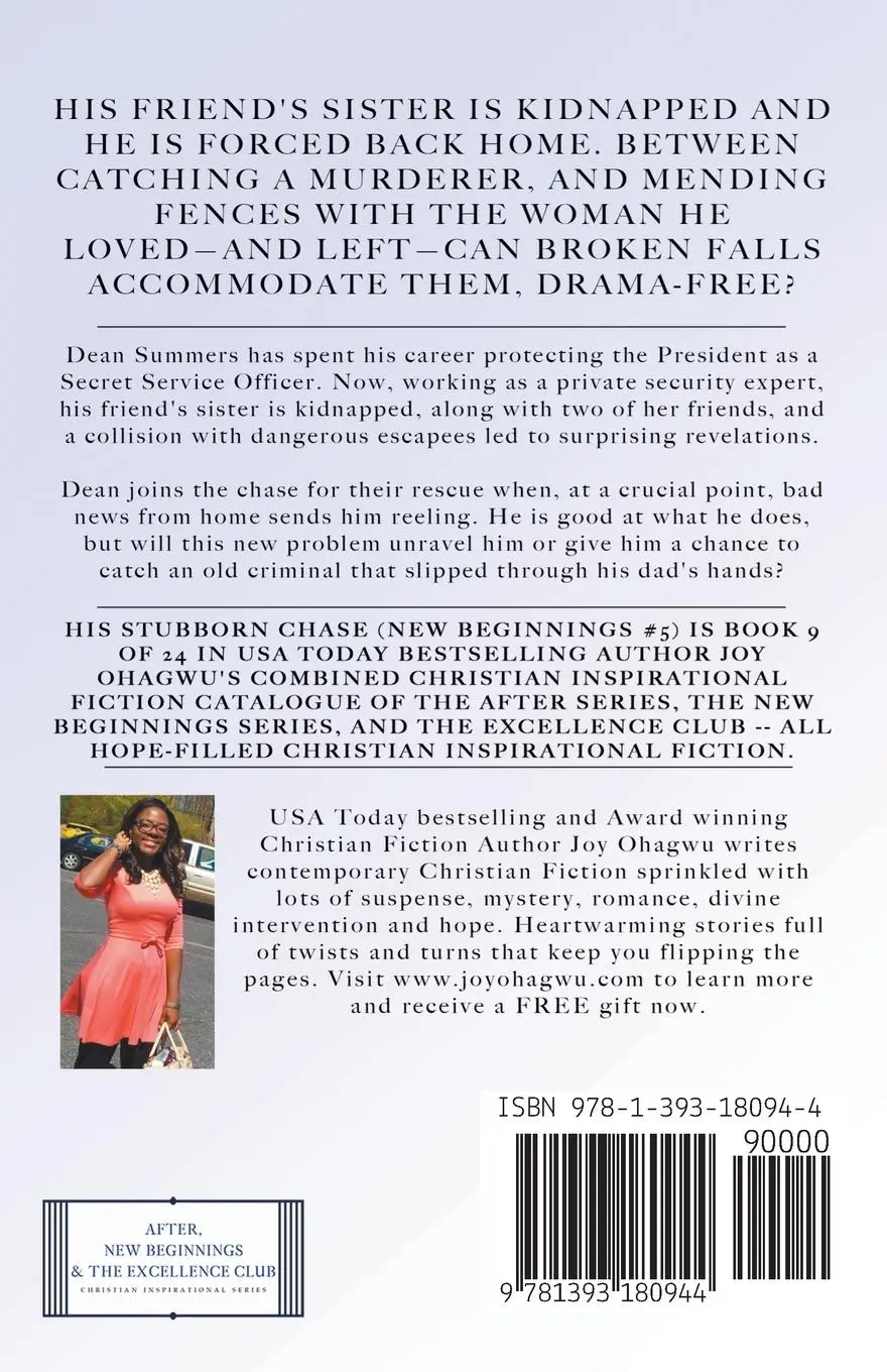 Rückseite: 9781393180944 | His Stubborn Chase - Christian Inspirational Fiction - Book 9 | Ohagwu