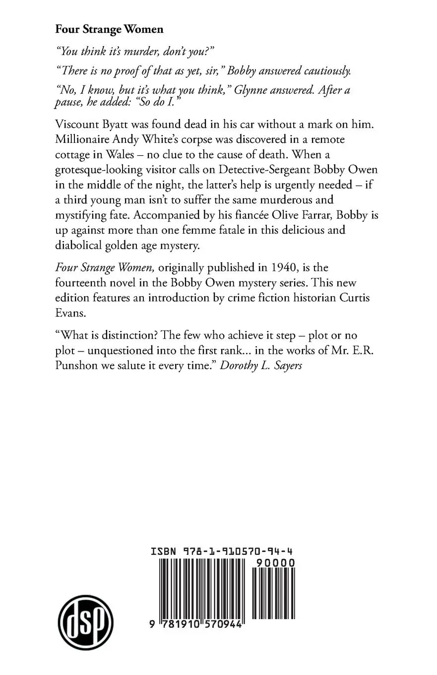 Rückseite: 9781910570944 | Four Strange Women | E. R. Punshon | Taschenbuch | Englisch | 2015