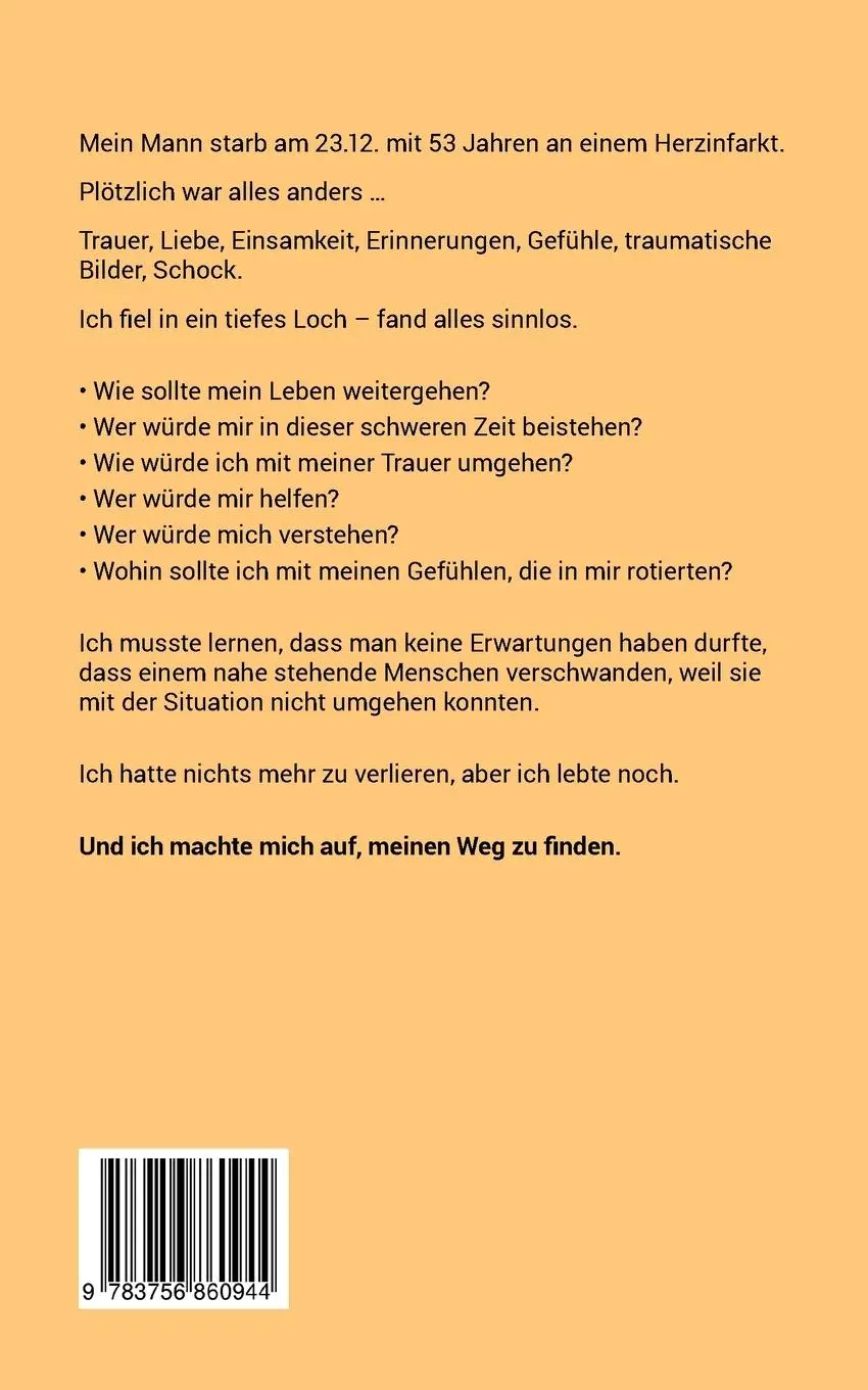 Rückseite: 9783756860944 | Plötzlich war ich Witwe | Margit Andoni | Taschenbuch | 332 S. | 2023