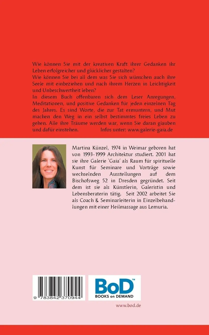 Rückseite: 9783842370944 | Erfolgreich und glücklich sein | Martina Künzel | Taschenbuch | 252 S.