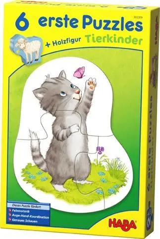 Cover: 4010168231044 | 6 erste Puzzles - Tierkinder | Sabine Straub | Spiel | 1303309001