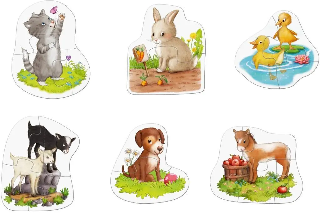 Bild: 4010168231044 | 6 erste Puzzles - Tierkinder | Sabine Straub | Spiel | 1303309001