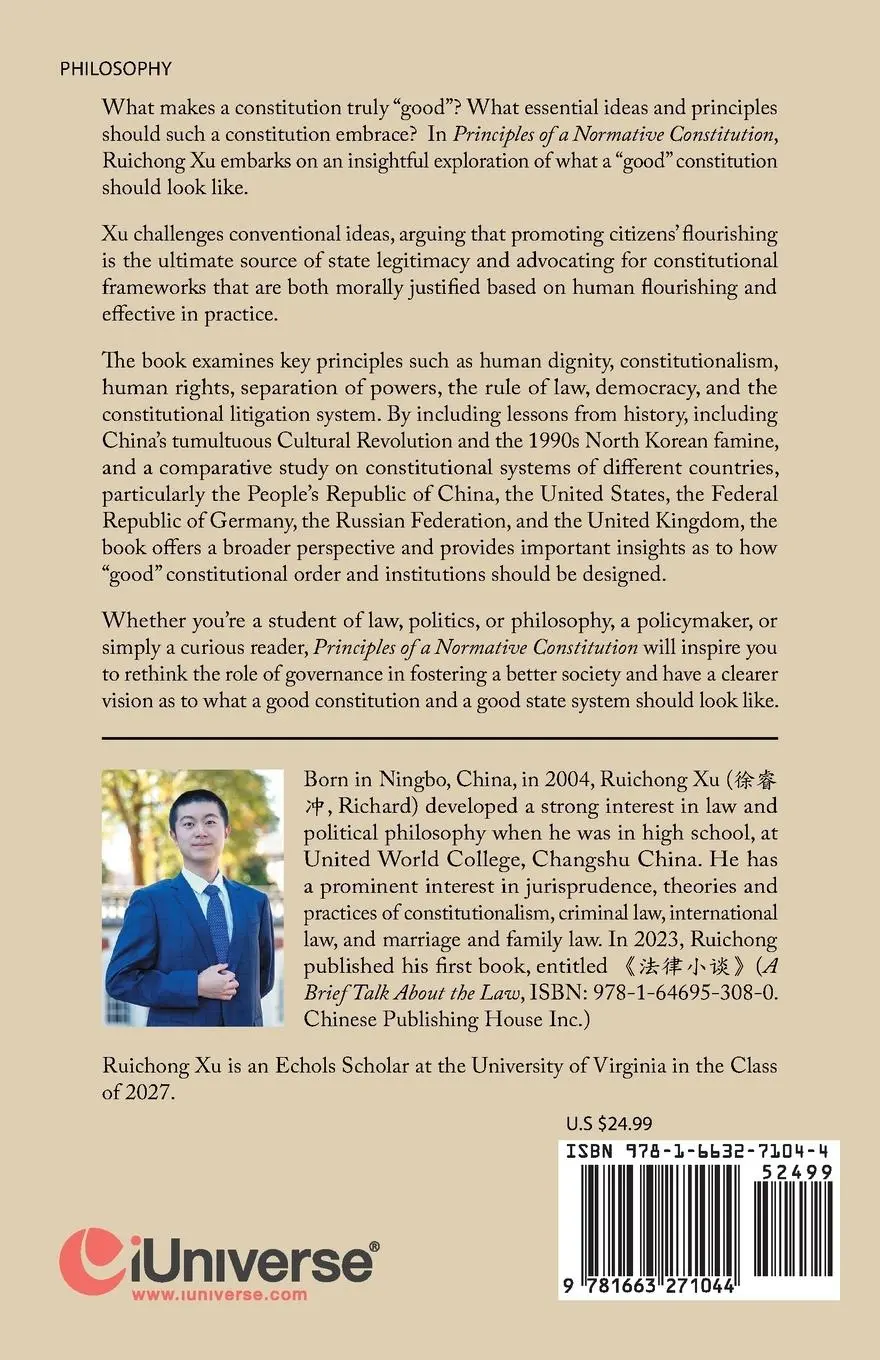 Rückseite: 9781663271044 | Principles of a Normative Constitution | Ruichong Xu | Taschenbuch