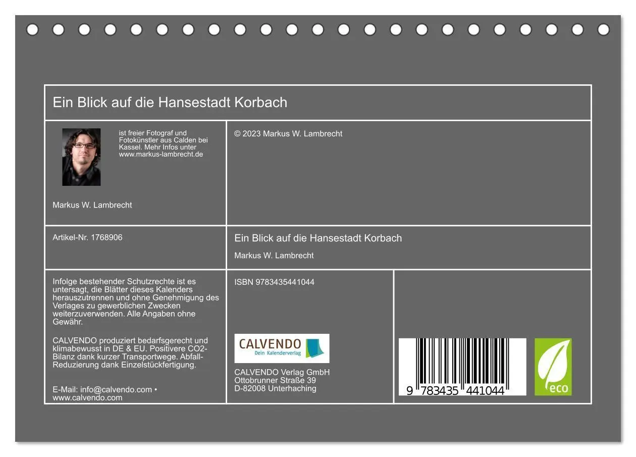 Bild: 9783435441044 | Ein Blick auf die Hansestadt Korbach (Tischkalender 2025 DIN A5...