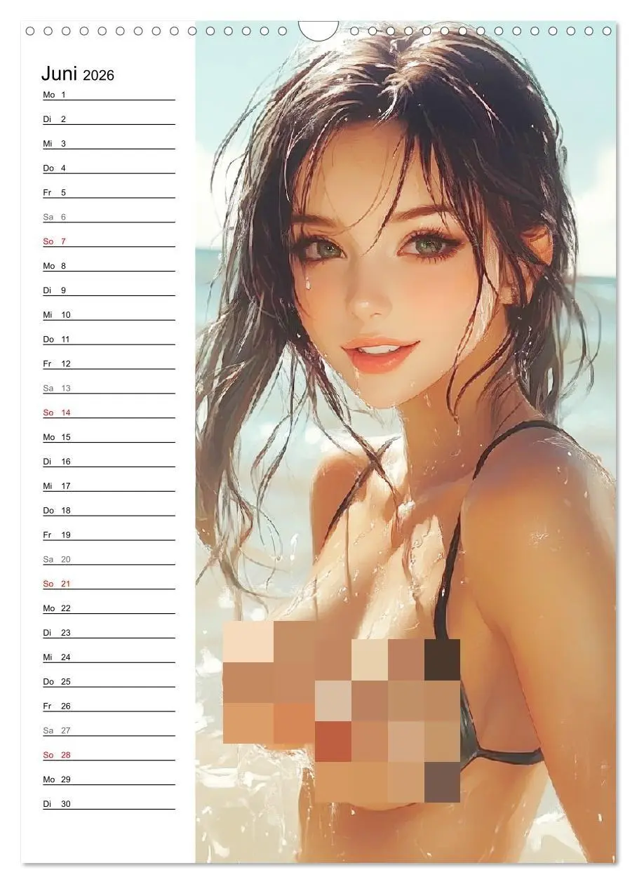 Bild: 9783516241044 | Girls im Sommer. Erotik-Paintings (Wandkalender 2026 DIN A3 hoch),...