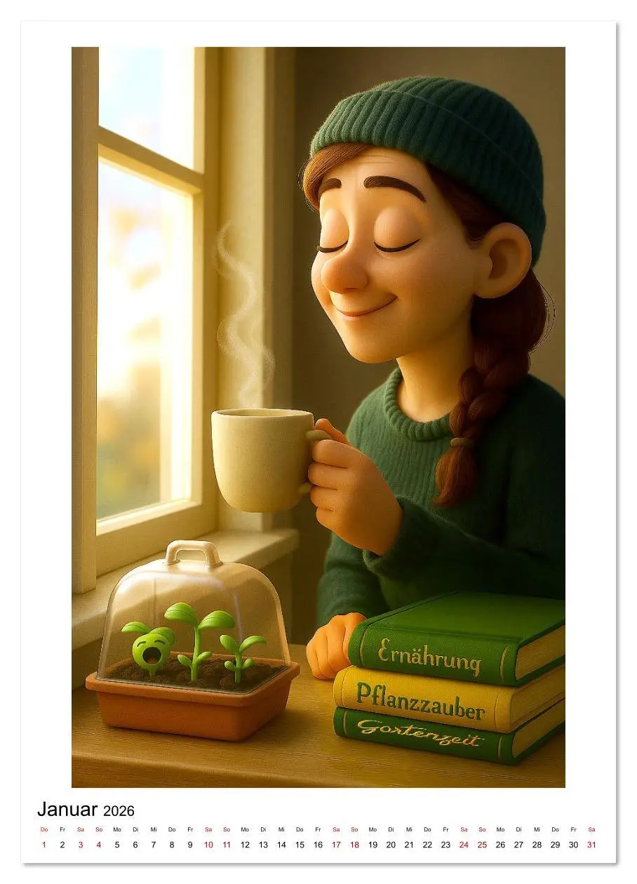 Bild: 9783516621044 | Gartenverliebt (hochwertiger Premium Wandkalender 2026 DIN A2...