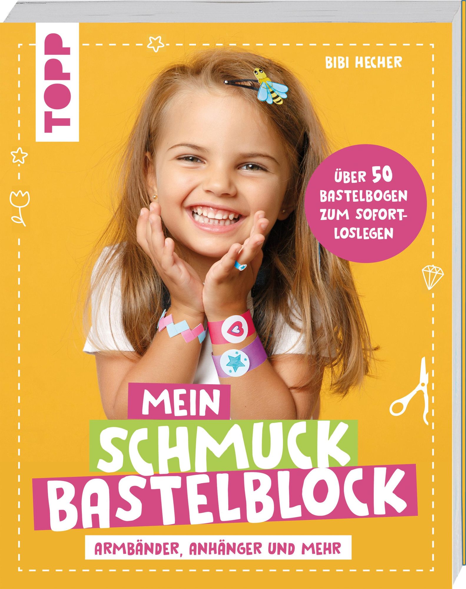 Cover: 9783735891044 | Kinderschmuck. Papierbastelblock | Bibi Hecher | Taschenbuch | 160 S.
